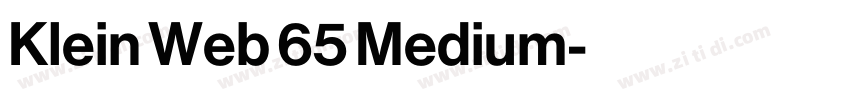 Klein Web 65 Medium字体转换 Klein Web 65 Medium字体转换